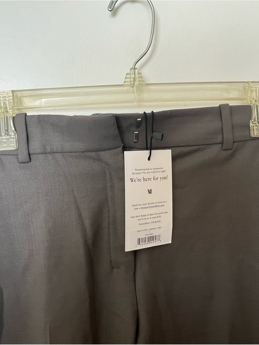 MM Lafleur Tailored High-Rise Straight-Leg Pants - Mink - Picture 3 of 6